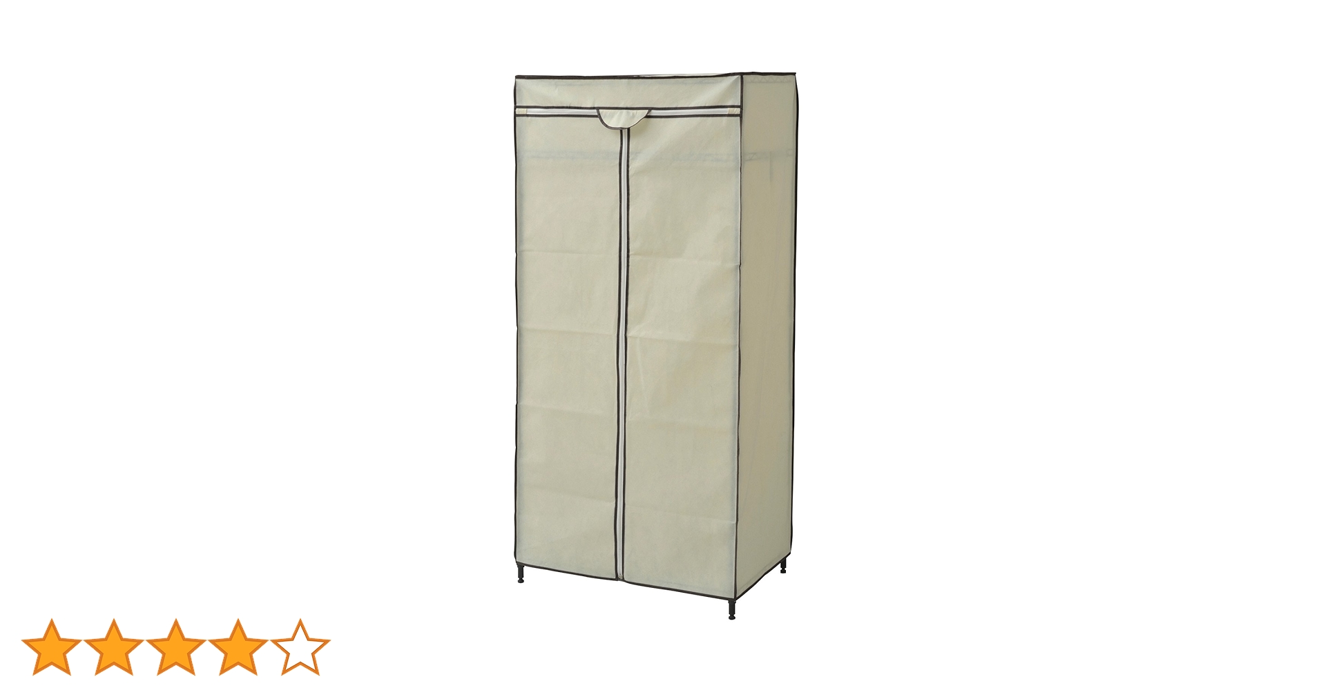 最終価格　ハンガーラック 山善 ハンガーラック ダブル 2段 2列 キャスター付き MKS-WS